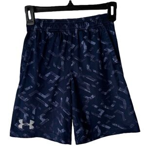 Under Armour Blue Loose Shorts Boys Size Youth Medium